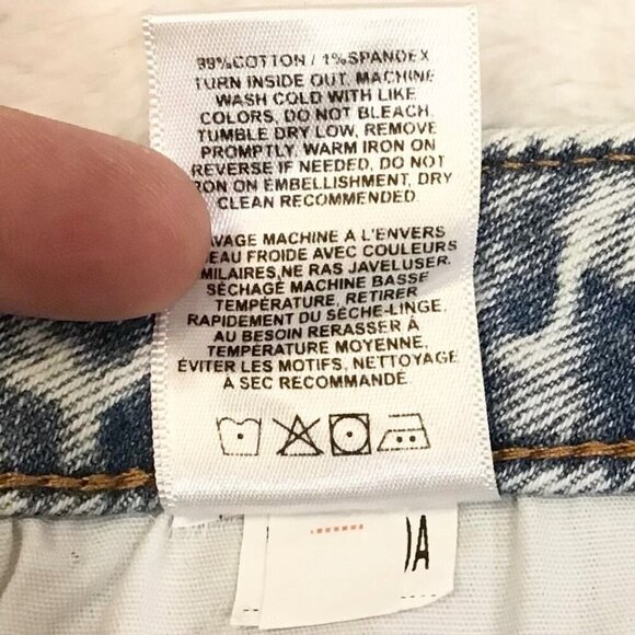 Vigoss 29 (8) NWT Stevie Crop Straight High Rise Women’s Jeans Distressed - Picture 11 of 12